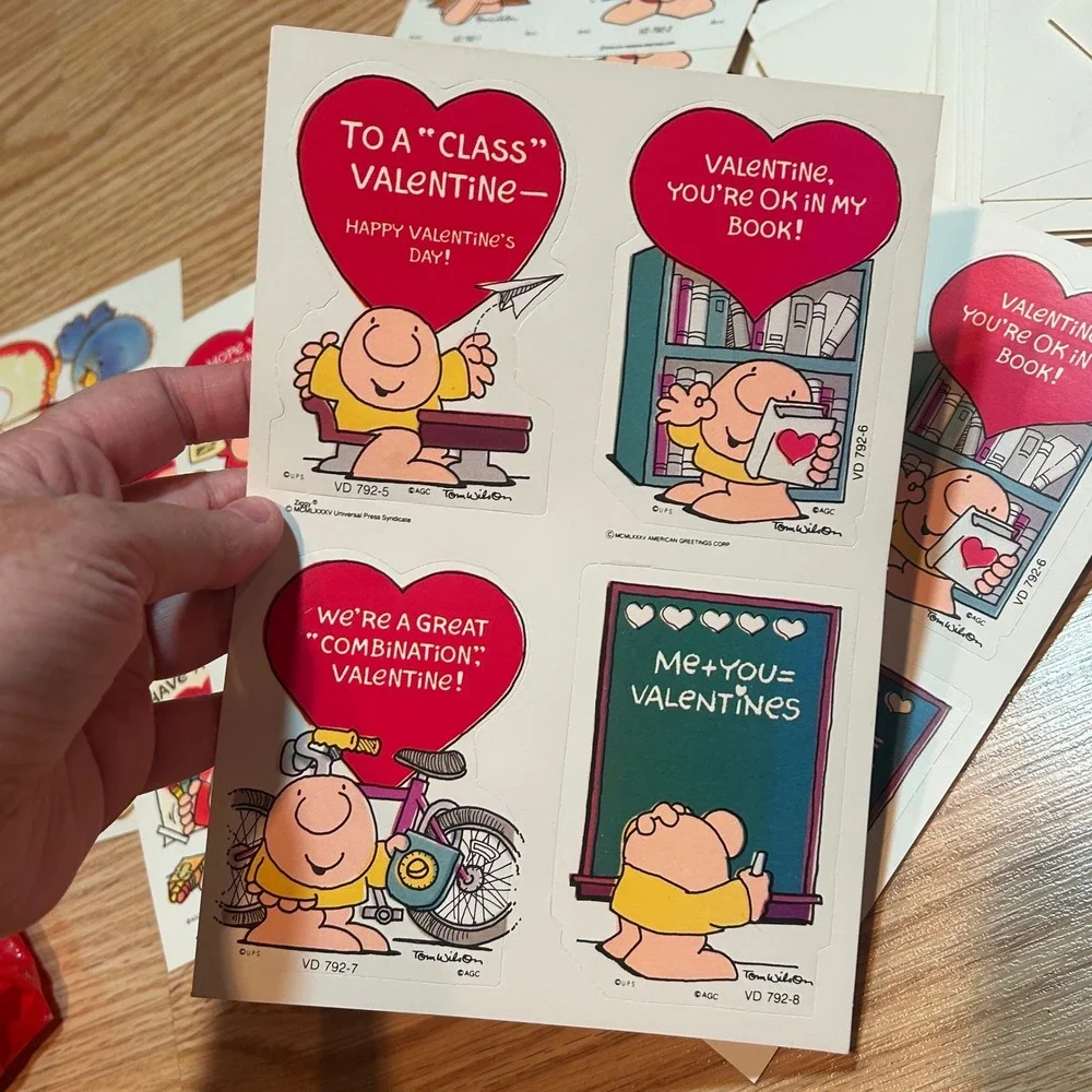 Vintage 1985 Ziggy Valentine Cards Tom Wilson American Greetings 80s Ephemera